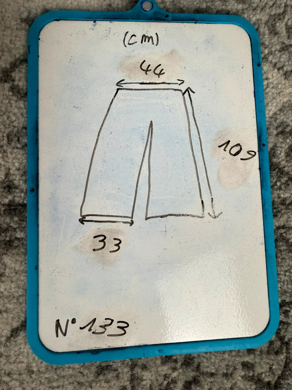 Pantalon baggy jean large skater Japanese balloon streetwear JNCO y2k vintage hip-hop XL n•133