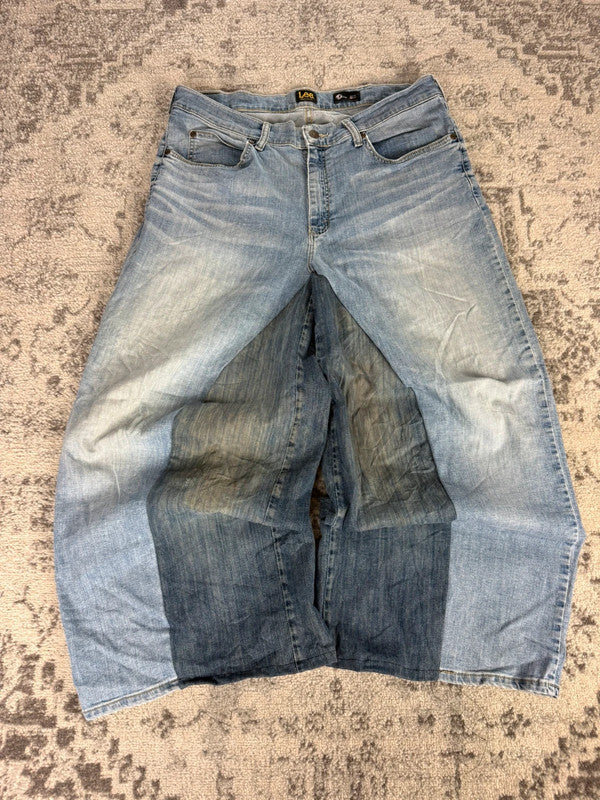 Pantalon baggy jean large skater Japanese balloon streetwear JNCO y2k vintage hip-hop 36US n•134