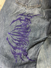 Pantalon baggy jean large skater Japanese balloon streetwear JNCO y2k vintage hip-hop 34US n•137