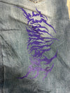 Pantalon baggy jean large skater Japanese balloon streetwear JNCO y2k vintage hip-hop 40US n•138