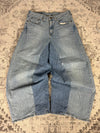 Pantalon baggy jean large skater Japanese balloon streetwear JNCO y2k vintage hip-hop 32US n•140
