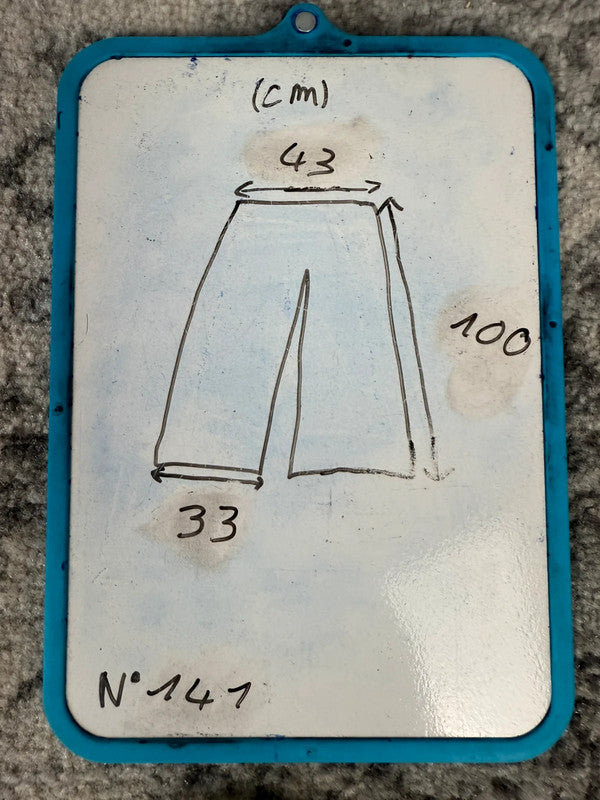 Pantalon baggy jean large skater Japanese balloon streetwear JNCO y2k vintage hip-hop L n•141