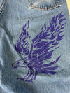 Pantalon baggy jean large skater Japanese balloon streetwear JNCO y2k vintage hip-hop L n•141