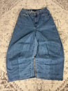 Pantalon baggy jean large skater Japanese balloon streetwear JNCO y2k vintage hip-hop M n•142