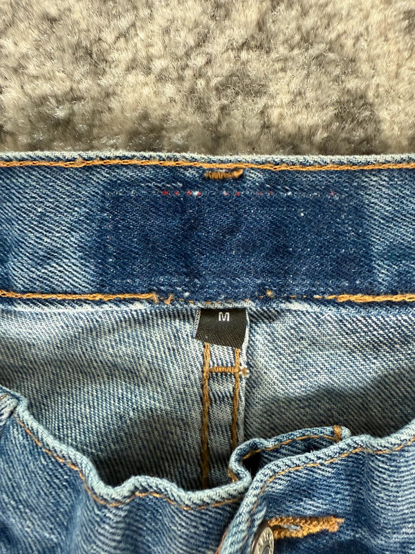 Pantalon baggy jean large skater Japanese balloon streetwear JNCO y2k vintage hip-hop M n•142