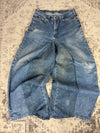 Pantalon baggy jean large skater Japanese balloon streetwear JNCO y2k vintage hip-hop 35US n•144
