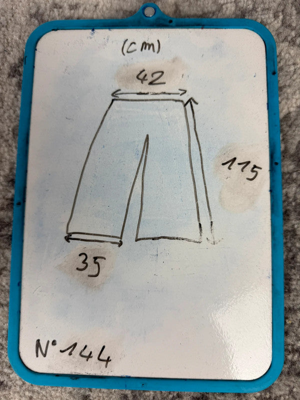 Pantalon baggy jean large skater Japanese balloon streetwear JNCO y2k vintage hip-hop 35US n•144