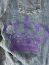 Pantalon baggy jean large skater Japanese balloon streetwear JNCO y2k vintage hip-hop M n•145