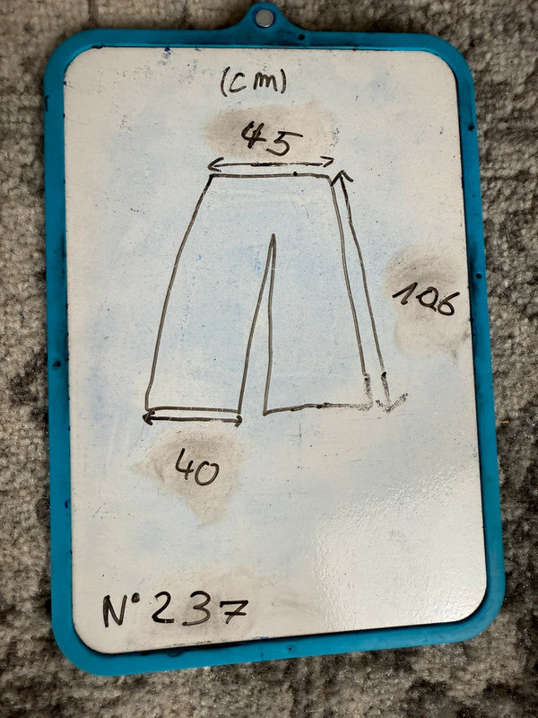 Pantalon baggy jean large skater Japanese balloon streetwear JNCO y2k vintage hip-hop 38US n•237