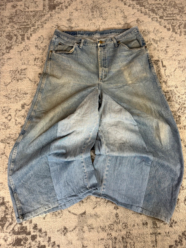 Pantalon baggy jean large skater Japanese balloon streetwear JNCO y2k vintage hip-hop 38US n•237