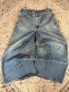 Pantalon baggy jean large skater Japanese balloon streetwear JNCO y2k vintage hip-hop 34US n•238