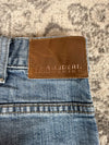 Pantalon baggy jean large skater Japanese balloon streetwear JNCO y2k vintage hip-hop XL n•239