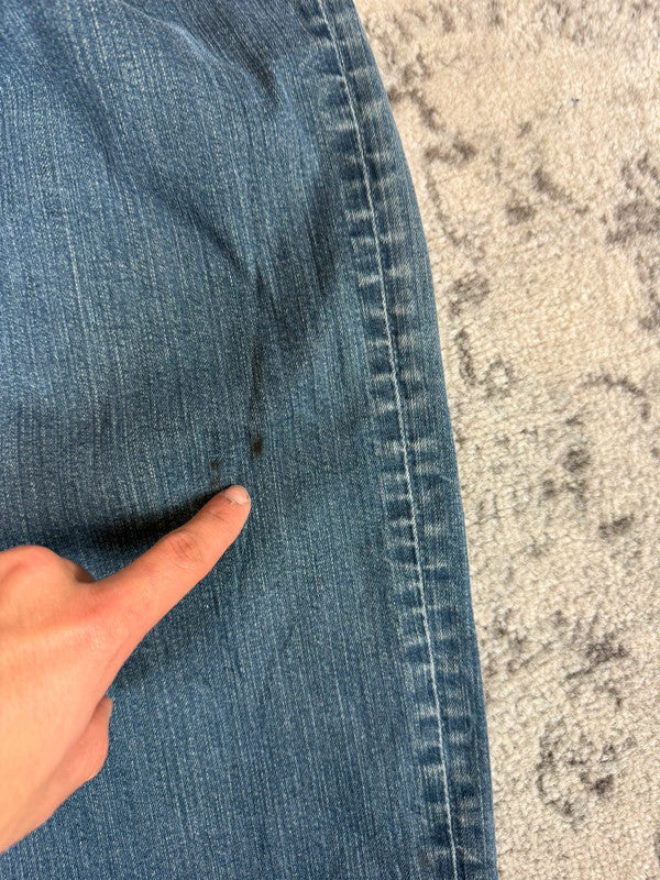 Pantalon baggy jean large skater Japanese balloon streetwear JNCO y2k vintage hip-hop 36US n•240