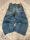 Pantalon baggy jean large skater Japanese balloon streetwear JNCO y2k vintage hip-hop 36US n•240
