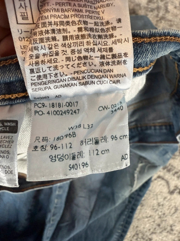Pantalon baggy jean large skater Japanese balloon streetwear JNCO y2k vintage hip-hop 36US n•240
