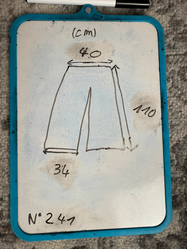 Pantalon baggy jean large skater Japanese balloon streetwear JNCO y2k vintage hip-hop 32US n•241