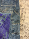 Pantalon baggy jean large skater Japanese balloon streetwear JNCO y2k vintage hip-hop 32US n•241