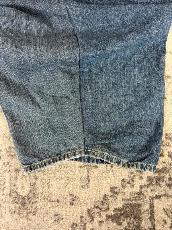 Pantalon baggy jean large skater Japanese balloon streetwear JNCO y2k vintage hip-hop 32US n•241