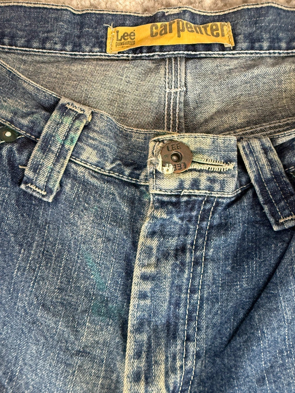 Pantalon baggy jean large skater Japanese balloon streetwear JNCO y2k vintage hip-hop 32US n•241