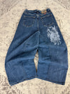 Pantalon baggy jean large skater Japanese balloon streetwear JNCO y2k vintage hip-hop 32US n•153