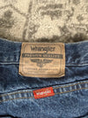 Pantalon baggy jean large skater Japanese balloon streetwear JNCO y2k vintage hip-hop 32US n•153