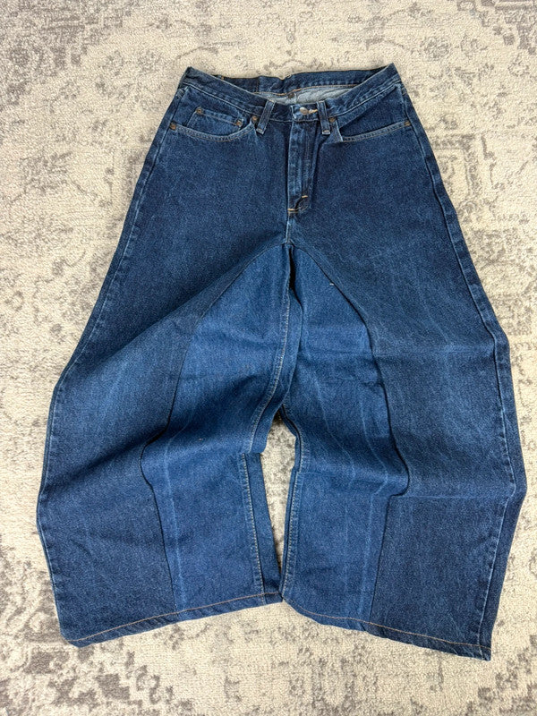 Pantalon baggy jean large skater Japanese balloon streetwear JNCO y2k vintage hip-hop 30US n•154