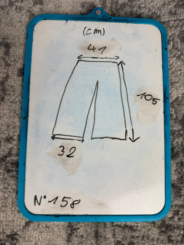 Pantalon baggy jean large skater Japanese balloon streetwear JNCO y2k vintage hip-hop 32US n•158