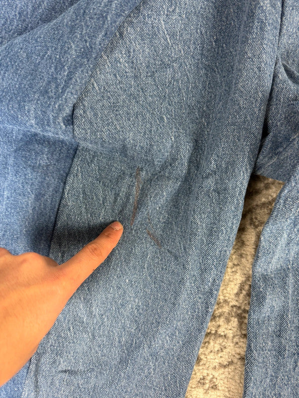 Pantalon baggy jean large skater Japanese balloon streetwear JNCO y2k vintage hip-hop 32US n•158