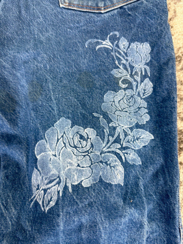 Pantalon baggy jean large skater Japanese balloon streetwear JNCO y2k vintage hip-hop L n•159