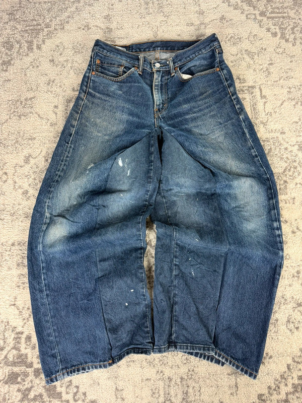 Pantalon baggy jean large Japanese balloon streetwear JNCO y2k vintage hip-hop taille 32US n•160