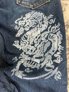 Pantalon baggy jean large Japanese balloon streetwear JNCO y2k vintage hip-hop taille 32US n•160