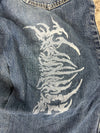 Pantalon baggy jean large Japanese balloon streetwear JNCO y2k vintage hip-hop taille 30US n•161