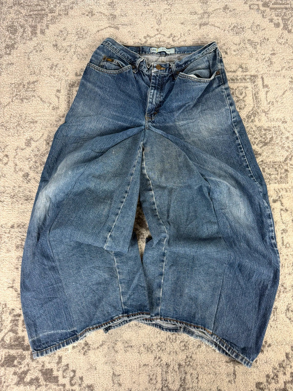 Pantalon baggy jean large Japanese balloon streetwear JNCO y2k vintage hip-hop taille 30US n•161