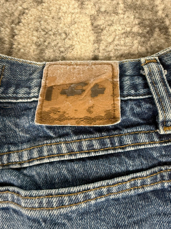 Pantalon baggy jean large Japanese balloon streetwear JNCO y2k vintage hip-hop taille 30US n•161