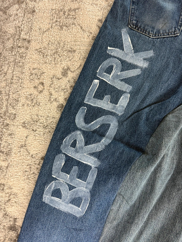Pantalon baggy jean large Japanese balloon streetwear JNCO y2k vintage hip-hop taille 36US n•162