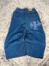 Pantalon baggy jean large Japanese balloon streetwear JNCO y2k vintage hip-hop taille S n•165