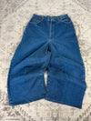 Pantalon baggy jean large Japanese balloon streetwear JNCO y2k vintage hip-hop taille S n•165