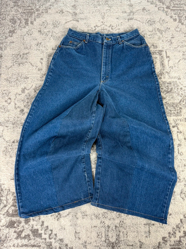 Pantalon baggy jean large Japanese balloon streetwear JNCO y2k vintage hip-hop taille S n•165