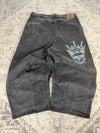 Pantalon baggy jean large Japanese balloon streetwear JNCO y2k vintage hip-hop taille XL n•166