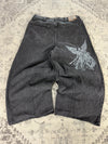 Pantalon baggy jean large Japanese balloon streetwear JNCO y2k vintage hip-hop taille M n•167