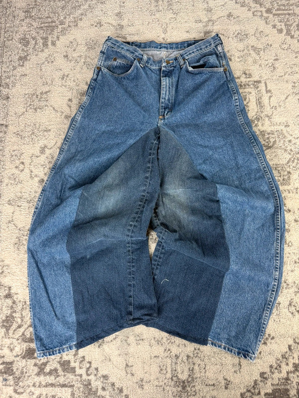 Pantalon baggy jean large Japanese balloon streetwear JNCO y2k vintage hip-hop taille 32US n•170