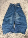 Pantalon baggy jean large Japanese balloon streetwear JNCO y2k vintage hip-hop taille XS n•171
