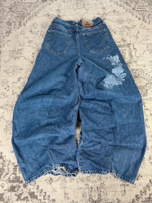Pantalon baggy jean large Japanese balloon streetwear JNCO y2k vintage hip-hop taille XS n•171