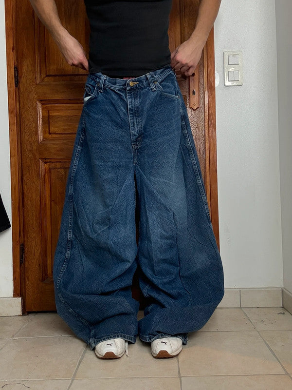 Pantalon baggy jean large Japanese balloon streetwear JNCO y2k vintage hip-hop taille 36US n•173