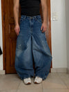 Pantalon baggy jean large Japanese balloon streetwear JNCO y2k vintage hip-hop taille 32US n•174