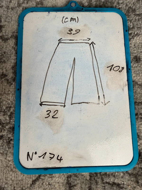 Pantalon baggy jean large Japanese balloon streetwear JNCO y2k vintage hip-hop taille 32US n•174