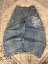 Pantalon baggy jean large Japanese balloon streetwear JNCO y2k vintage hip-hop taille 34US n•175