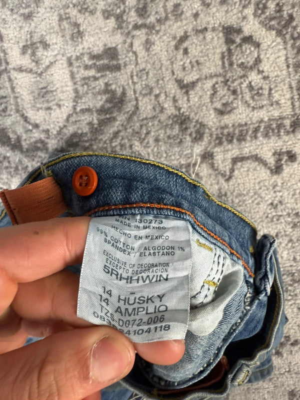 Pantalon baggy jean large Japanese balloon streetwear JNCO y2k vintage hip-hop taille XS n•176
