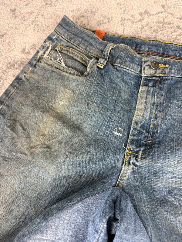 Pantalon baggy jean large Japanese balloon streetwear JNCO y2k vintage hip-hop taille XS n•176