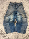 Pantalon baggy jean large Japanese balloon streetwear JNCO y2k vintage hip-hop taille 34US n•178